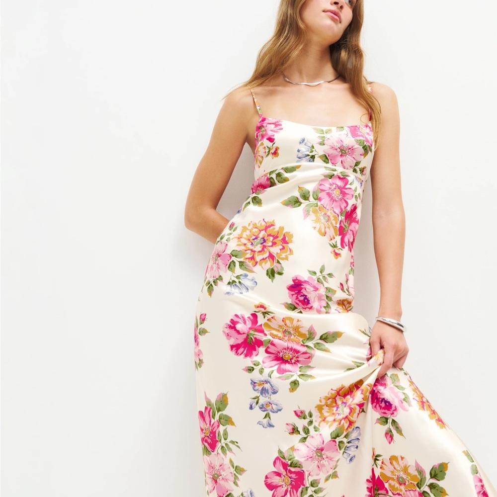 Reformation Kailyn Silk Maxi Dress